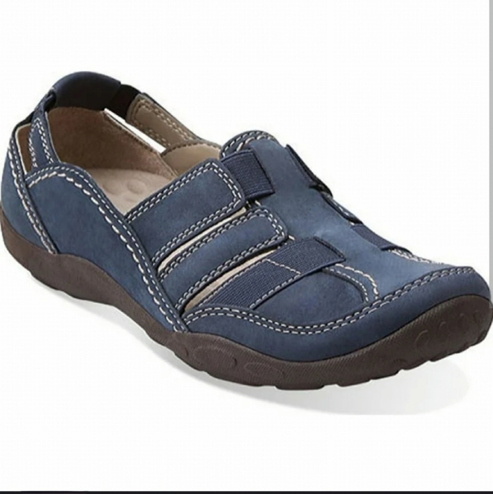 Clarks Haley Stork Blue Hiking Shoes